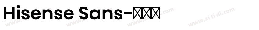 Hisense Sans字体转换